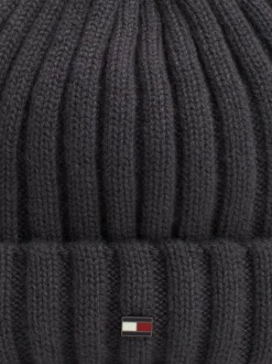 Czapki|Czapki I Szaliki*Tommy Hilfiger Kaszmirowa Czapka Typu Beanie DARK GREY