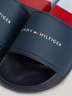 Obuwie I Akcesoria*Tommy Hilfiger Klapki Basenowe Z Logo I Paskami BLUE/WHITE/RED