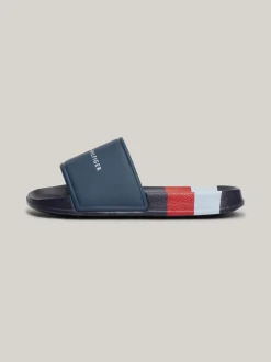 Obuwie I Akcesoria*Tommy Hilfiger Klapki Basenowe Z Logo I Paskami BLUE/WHITE/RED