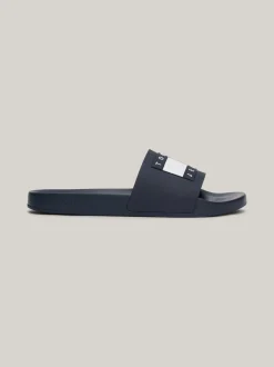 Sandały*Tommy Hilfiger Klapki Basenowe Z Naszywką DARK NIGHT NAVY