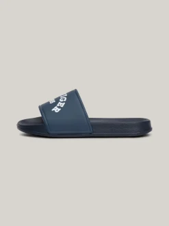 Obuwie I Akcesoria*Tommy Hilfiger Klapki Basenowe Z Półokrągłym Logo BLUE