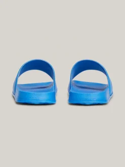 Obuwie I Akcesoria*Tommy Hilfiger Klapki Basenowe Z Półokrągłym Logo SKYBLUE