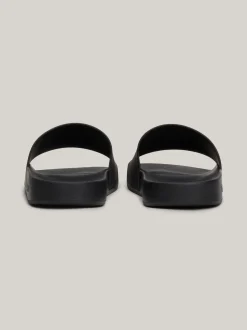 Sandały I Japonki*Tommy Hilfiger Klapki Basenowe Z Tłoczonym Logo BLACK
