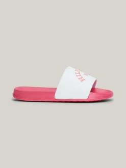 Obuwie I Akcesoria*Tommy Hilfiger Klapki Basenowe Z Zaokrąglonym Logo WHITE/FUCHSIA