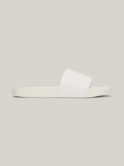 Sandały*Tommy Hilfiger Klapki Kąpielowe Z Monogramem TH ANCIENT WHITE