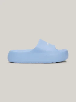 Sandały*Tommy Hilfiger Klapki Na Grubej Platformie Z Logo WESTSIDE BLUE