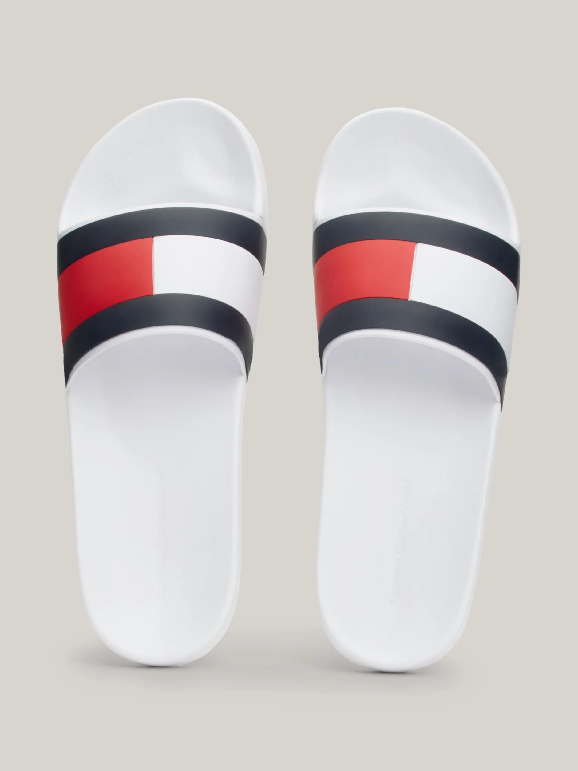 Sandały I Japonki*Tommy Hilfiger Klapki Z Flagą WHITE