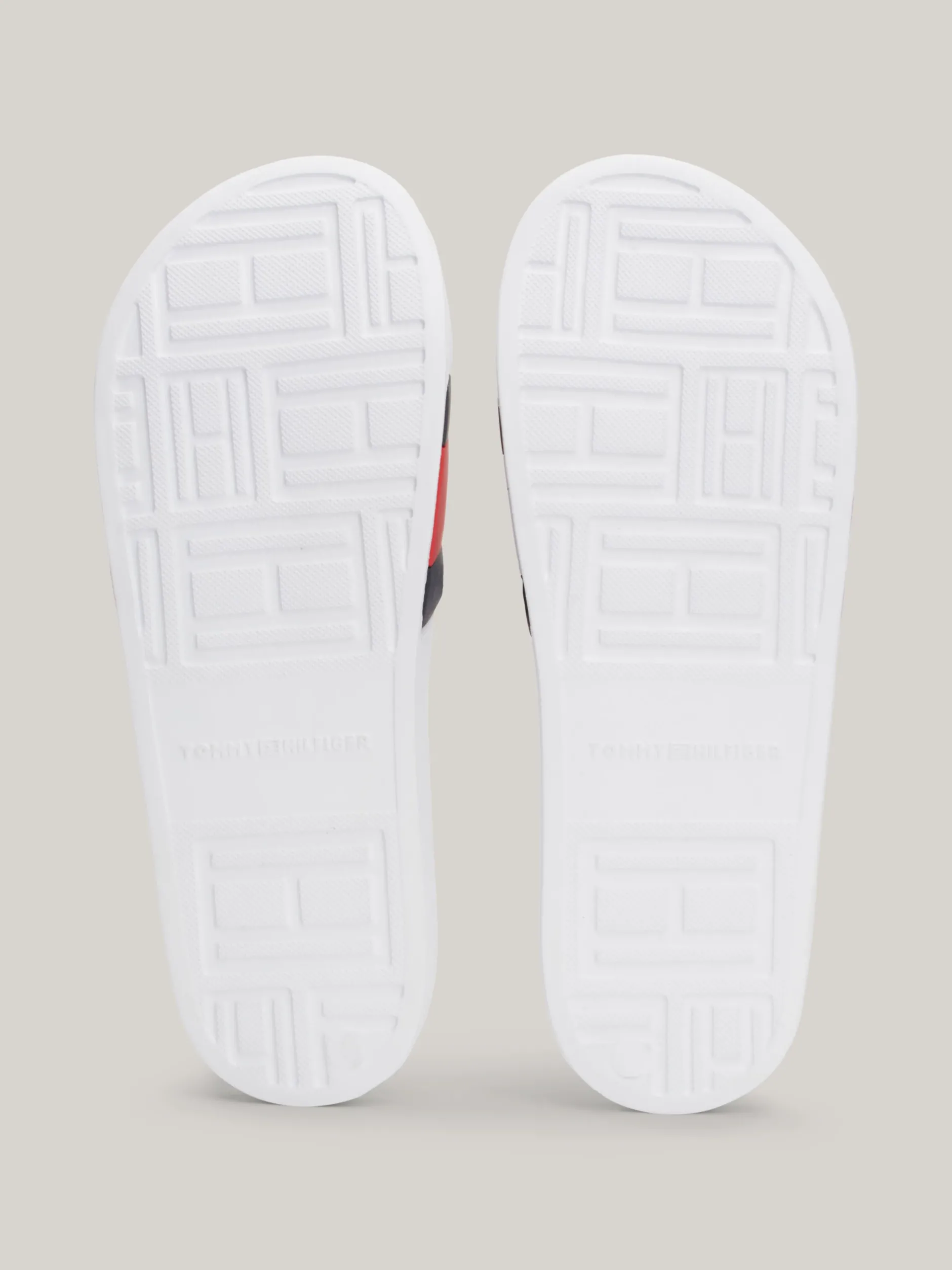 Sandały I Japonki*Tommy Hilfiger Klapki Z Flagą WHITE