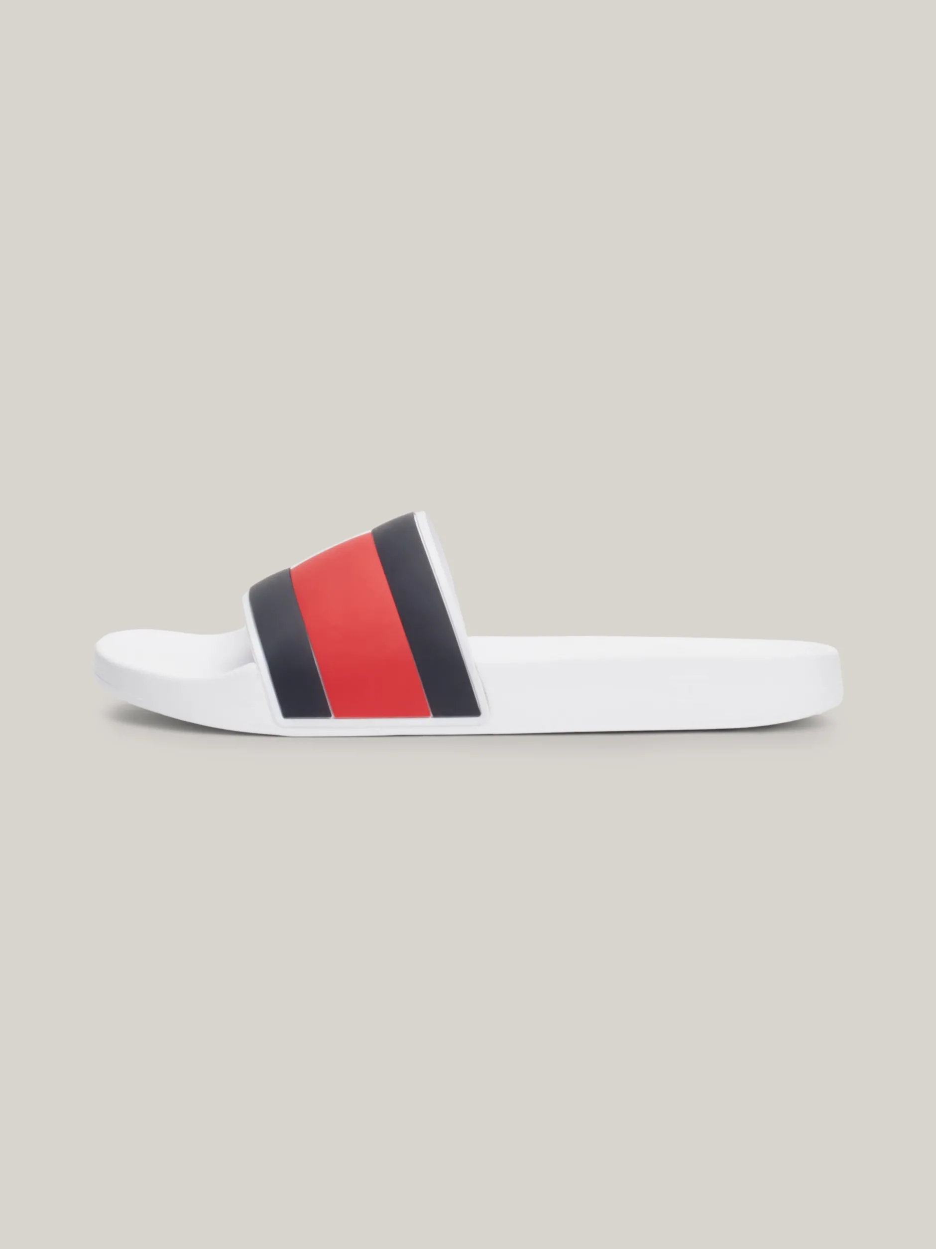Sandały I Japonki*Tommy Hilfiger Klapki Z Flagą WHITE