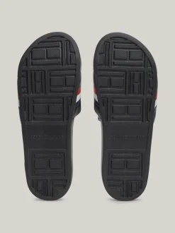 Sandały I Japonki*Tommy Hilfiger Klapki Z Sygnowaną Wstawką BLACK