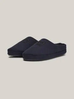 Buty Casual*Tommy Hilfiger Klapki Z Wyhaftowaną Flagą DESERT SKY