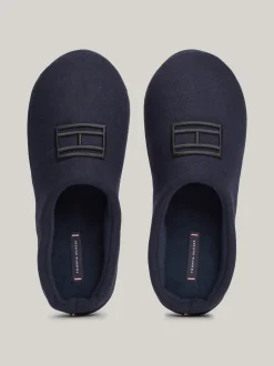 Buty Casual*Tommy Hilfiger Klapki Z Wyhaftowaną Flagą DESERT SKY
