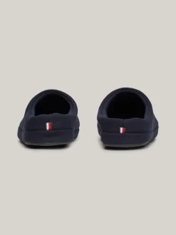 Buty Casual*Tommy Hilfiger Klapki Z Wyhaftowaną Flagą DESERT SKY