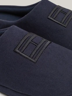 Buty Casual*Tommy Hilfiger Klapki Z Wyhaftowaną Flagą DESERT SKY