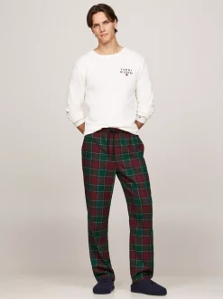 Buty Casual*Tommy Hilfiger Klapki Z Wyhaftowaną Flagą DESERT SKY
