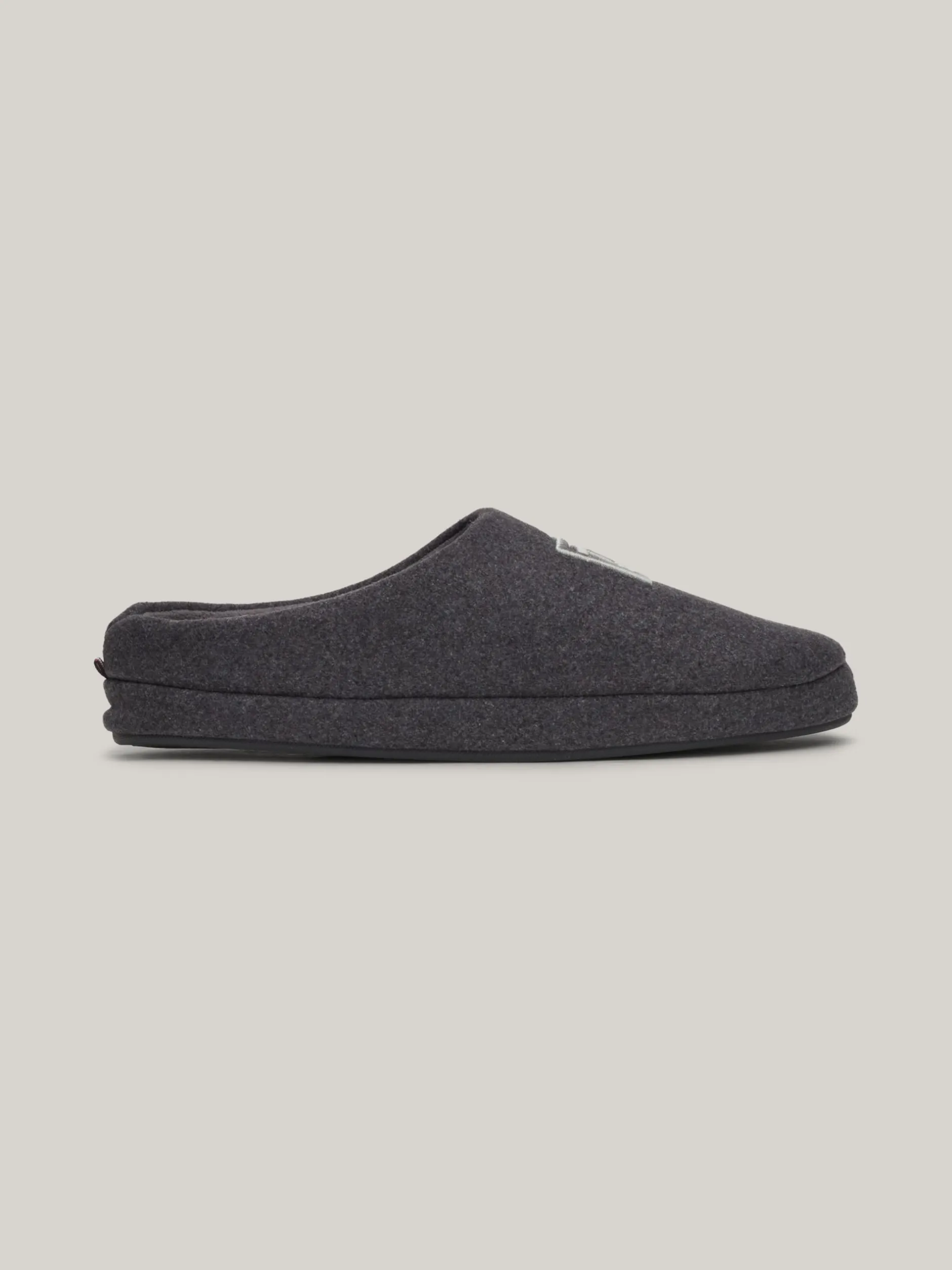 Buty Casual*Tommy Hilfiger Klapki Z Wyhaftowaną Flagą DARK ASH