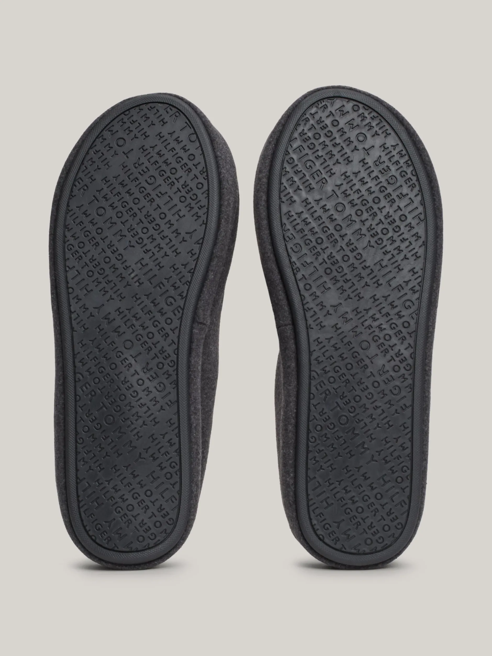 Buty Casual*Tommy Hilfiger Klapki Z Wyhaftowaną Flagą DARK ASH