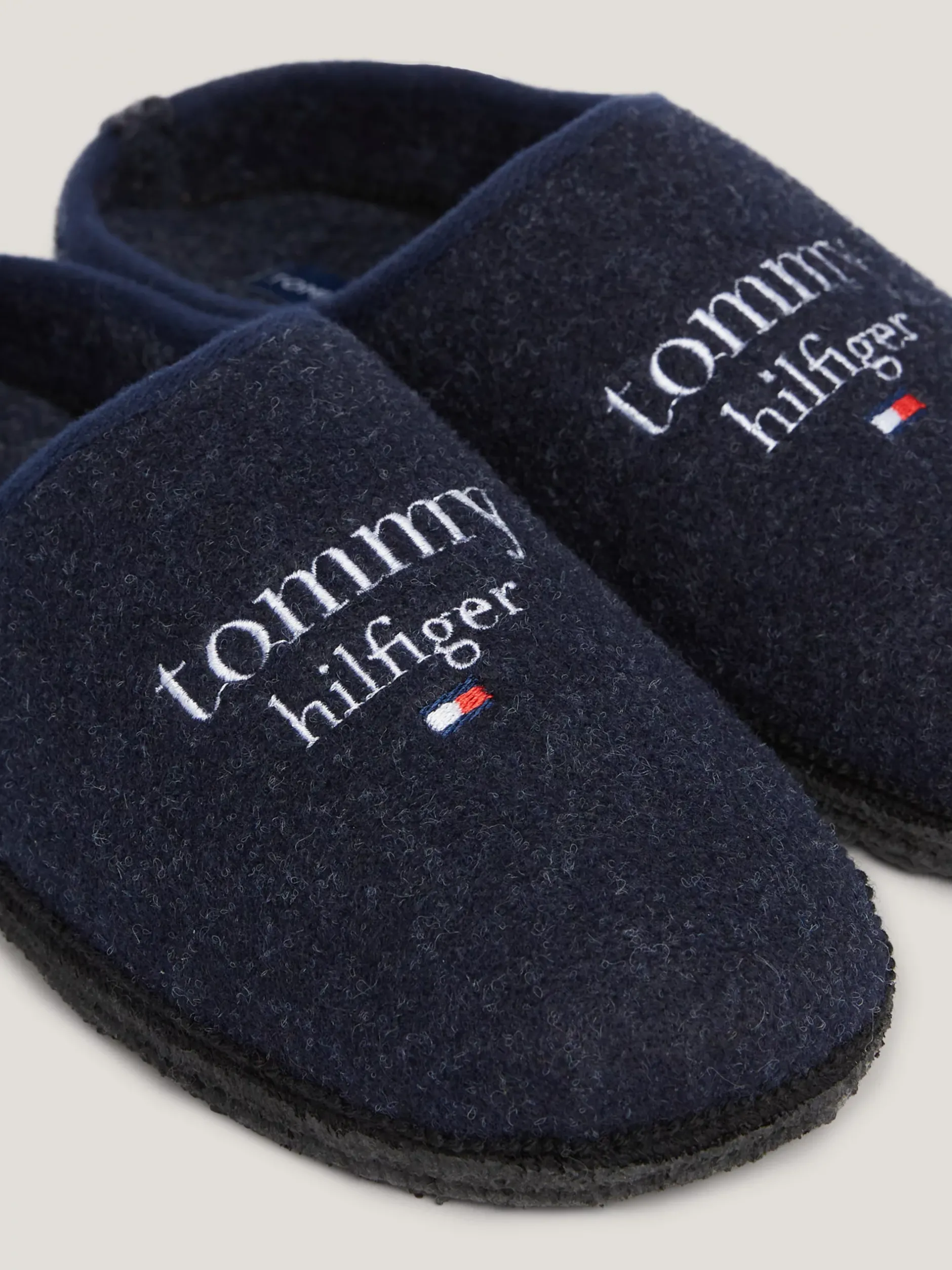 Obuwie I Akcesoria*Tommy Hilfiger Klapki Z Wyhaftowanym Logo BLUE