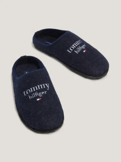 Obuwie I Akcesoria*Tommy Hilfiger Klapki Z Wyhaftowanym Logo BLUE