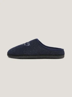 Obuwie I Akcesoria*Tommy Hilfiger Klapki Z Wyhaftowanym Logo BLUE