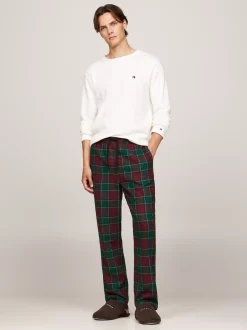 Buty Casual*Tommy Hilfiger Klapki Z Wyhaftowanym Logo DARK COFFEE