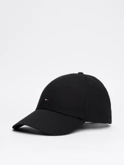 Czapki Z Daszkiem|Czapki I Szaliki*Tommy Hilfiger Klasyczna Bejsbolówka FLAG BLACK