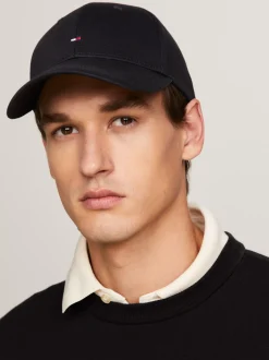 Czapki Z Daszkiem|Czapki I Szaliki*Tommy Hilfiger Klasyczna Bejsbolówka FLAG BLACK