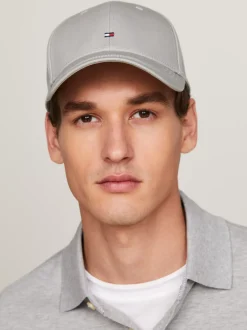 Czapki Z Daszkiem|Czapki I Szaliki*Tommy Hilfiger Klasyczna Bejsbolówka DRIZZLE GREY
