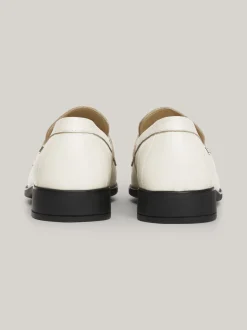 Mokasyny & Loafers|Płaskie Buty*Tommy Hilfiger Klasyczne Skórzane Mokasyny Z Flagą CLASSIC BEIGE