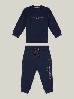 Dziewczynki|Chłopcy*Tommy Hilfiger Komplet Essential Z Logo: Bluza I Joggery TWILIGHT NAVY