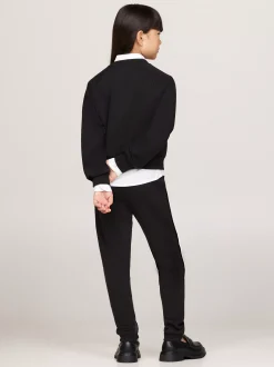 Bluzy Dresowe I Z Kapturem*Tommy Hilfiger Komplet Z Bluzą I Joggerami Z Logo BLACK
