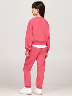 Bluzy Dresowe I Z Kapturem*Tommy Hilfiger Komplet Z Bluzą I Joggerami Z Logo HERITAGE PINK