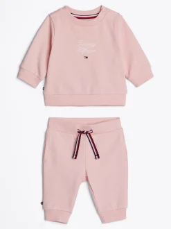 Dziewczynki|Chłopcy*Tommy Hilfiger Komplet Z Bluzą I Joggerami Z Logo SOFT ROSE