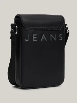 Portfele & Breloczki Do Kluczy*Tommy Hilfiger Kopertówka Na Telefon City Z Metalowym Logo BLACK