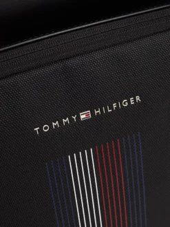 Plecaki*Tommy Hilfiger Kopułowy Plecak Z Metalowym Logo BLACK