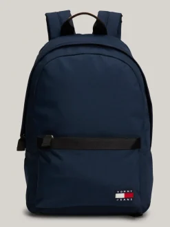 Plecaki*Tommy Hilfiger Kopułowy Plecak Z Naszywką Essential DARK NIGHT NAVY