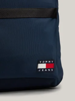 Plecaki*Tommy Hilfiger Kopułowy Plecak Z Naszywką Essential DARK NIGHT NAVY