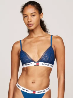Biustonosze|Bielizna*Tommy Hilfiger Koronkowy Biustonosz TH Heritage DEEP INDIGO