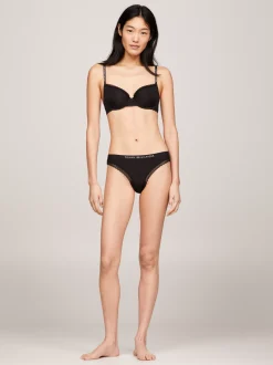 Biustonosze|Bielizna*Tommy Hilfiger Koronkowy Biustonosz Z Miseczkami Half-cup BLACK