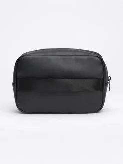 Kosmetyczki*Tommy Hilfiger Kosmetyczka Z Fakturą Piki BLACK