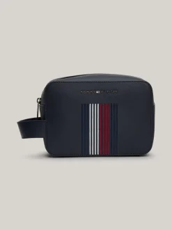 Kosmetyczki*Tommy Hilfiger Kosmetyczka Z Metalowym Logo TH Premium Business SPACE BLUE