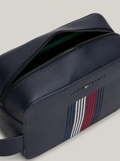 Kosmetyczki*Tommy Hilfiger Kosmetyczka Z Metalowym Logo TH Premium Business SPACE BLUE