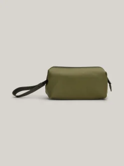 Kosmetyczki*Tommy Hilfiger Kosmetyczka Z Monotypowym Logo Hilfiger UTILITY OLIVE