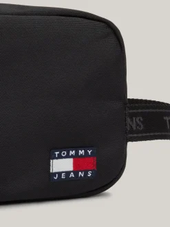 Kosmetyczki*Tommy Hilfiger Kosmetyczka Z Naszywką Essential BLACK