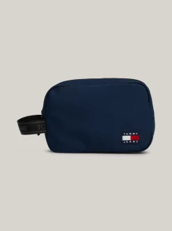 Kosmetyczki*Tommy Hilfiger Kosmetyczka Z Naszywką Essential DARK NIGHT NAVY
