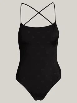 Stroje Kąpielowe*Tommy Hilfiger Kostium Kąpielowy Z Kwadratowym Dekoltem BLACK