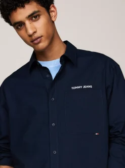 Koszule*Tommy Hilfiger Koszula Classic O Regularnym Kroju Z Logo DARK NIGHT NAVY