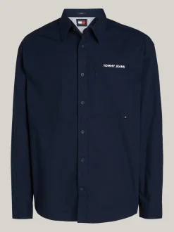 Koszule*Tommy Hilfiger Koszula Classic O Regularnym Kroju Z Logo DARK NIGHT NAVY