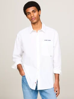 Koszule*Tommy Hilfiger Koszula Classic O Regularnym Kroju Z Logo WHITE