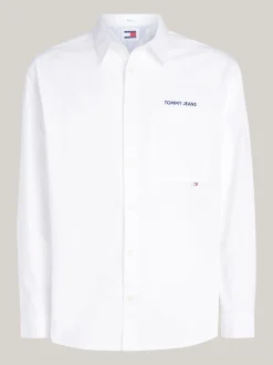 Koszule*Tommy Hilfiger Koszula Classic O Regularnym Kroju Z Logo WHITE